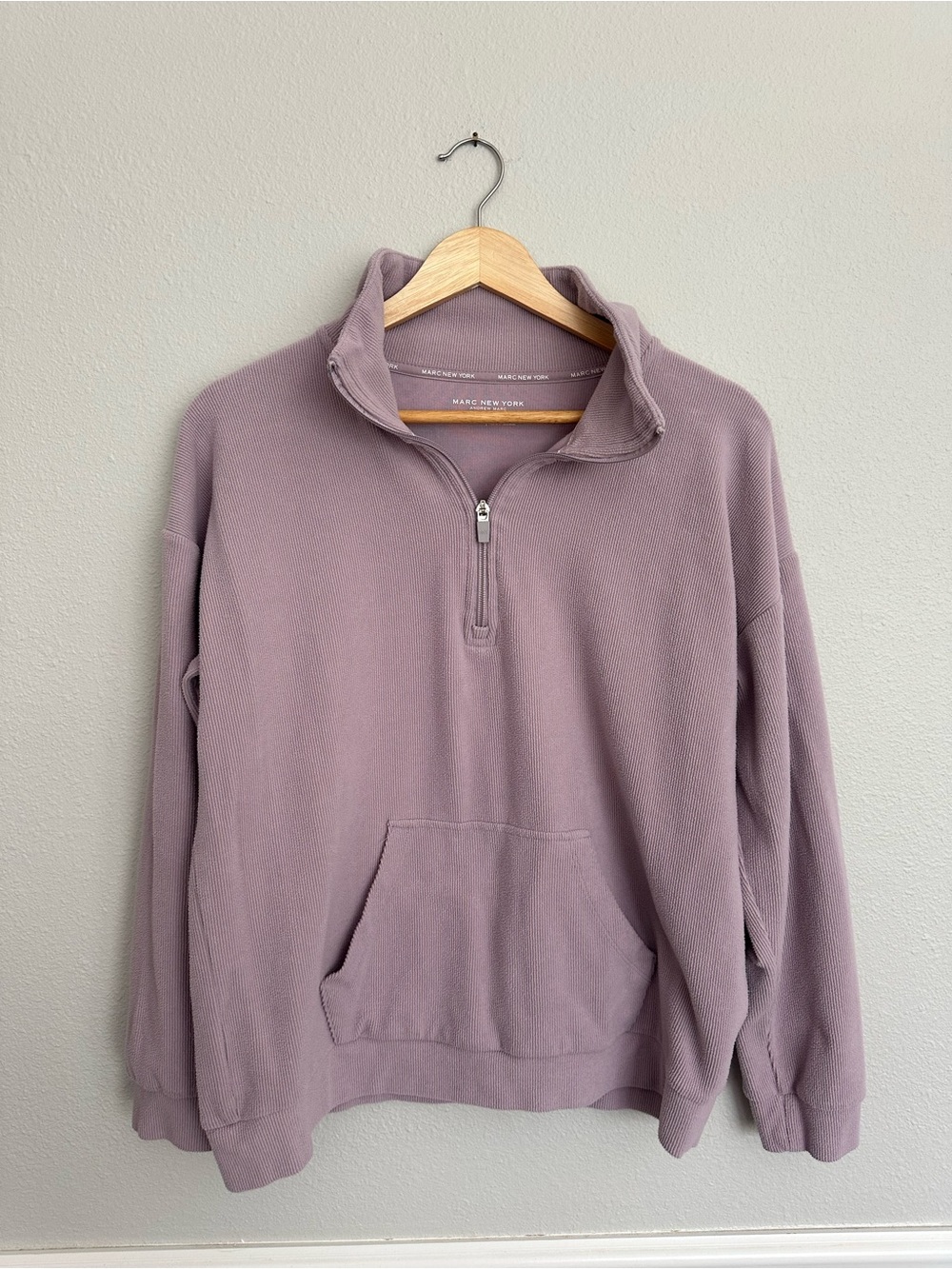 Marc New York Women’s Lavender Quarter-Zip Pullover